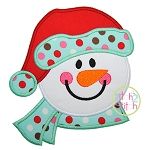 Snowman Head 2 Applique | Machine Embroidery Designs by JuJu
