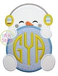 Snowman Peeker Applique | Machine Embroidery Designs by JuJu
