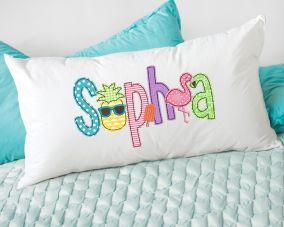                                 Tropical Alphabet Embellishment Kit | Machine Embroidery Designs by JuJu
