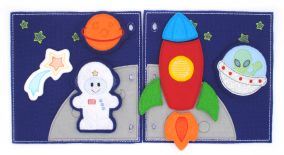 Busy Book Page Space Deluxe | Machine Embroidery Designs by JuJu