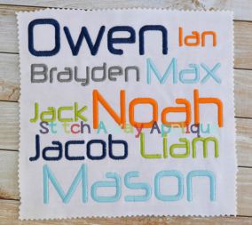 Spaceman Embrodiery Font | Machine Embroidery Designs by JuJu