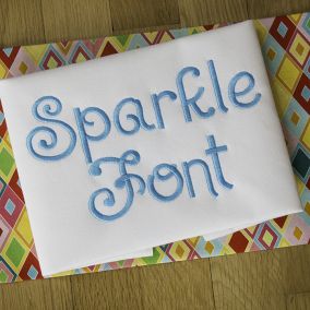 Sparkle Embroidery Font Machine Embroidery Designs by JuJu