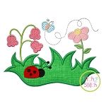Spring Garden Applique | Machine Embroidery Designs by JuJu