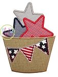 Star Barrel Applique | Machine Embroidery Designs by JuJu