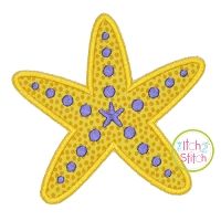 Starfish Applique | Machine Embroidery Designs by JuJu