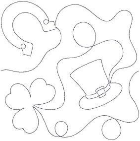St Patricks End-to-End Quilting | Machine Embroidery Designs by JuJu