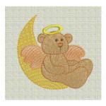 Sweet Angel Bears Machine Embroidery Designs by JuJu