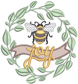Sweet Honey Bee Machine Embroidery Designs by JuJu