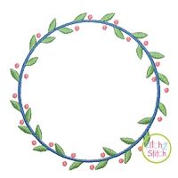Sweet Wreath Embroidery Design | Machine Embroidery Designs by JuJu