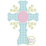 Swirly Cross Motif | Machine Embroidery Designs by JuJu