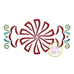 Swirly Peppermint Embroidery | Machine Embroidery Designs by JuJu
