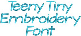 Teeny Tiny Embroidery Font Machine Embroidery Designs by JuJu