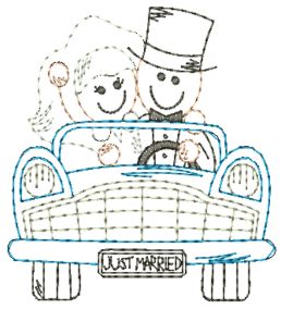 Stix Family Wedding Vintage Stitch Machine Embroidery Designs By JuJu