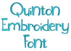Quinton Embroidery Font | Machine Embroidery Designs by JuJu