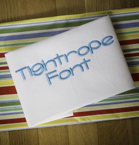 Tightrope Embroidery Font Machine Embroidery Designs by JuJu