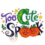 Too Cute To Spook Applique | Machine Embroidery Designs by JuJu