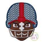 Tough Football Helmet Applique | Machine Embroidery Designs by JuJu