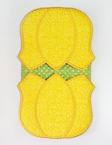 ITH Tulips Potholder | Machine Embroidery Designs by JuJu