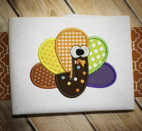 Turkey Applique Alphabet Machine Embroidery Designs by JuJu
