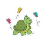 Cute Spring Turtles Machine Embroidery Designs by JuJu