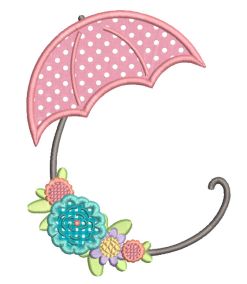 Spring Monogram Frames Machine Embroidery Designs By JuJu
