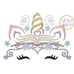 Unicorn Horn Book Embroidery | Machine Embroidery Designs by JuJu