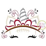 Unicorn Horn Football Embroidery | Machine Embroidery Designs by JuJu