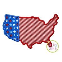 United States Applique | Machine Embroidery Designs by JuJu