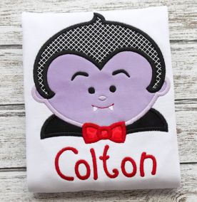 Vampire Couple Applique Embroidery Designs