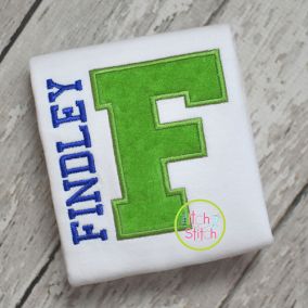 I2S Varsity Applique Alphabet | Machine Embroidery Designs by JuJu