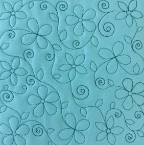 Vines Flowers Leaves Quilting Backdrops Design | Machine Embroidery Designs by JuJu