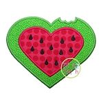 Watermelon Heart Applique | Machine Embroidery Designs by JuJu