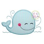 Whale 3 Applique | Machine Embroidery Designs by JuJu