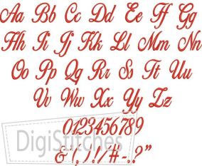 William Script Embroidery Font | Machine Embroidery Designs by JuJu