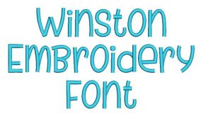 Winston Embroidery Font | Machine Embroidery Designs by JuJu