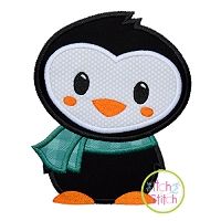 Winter Penguin 2 Applique | Machine Embroidery Designs by JuJu