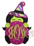 Witch Peeker Applique | Machine Embroidery Designs by JuJu