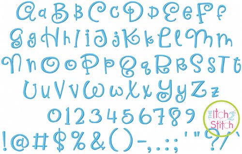 Biscotti Embroidery Font Digital Machine Embroidery Designs by JuJu
