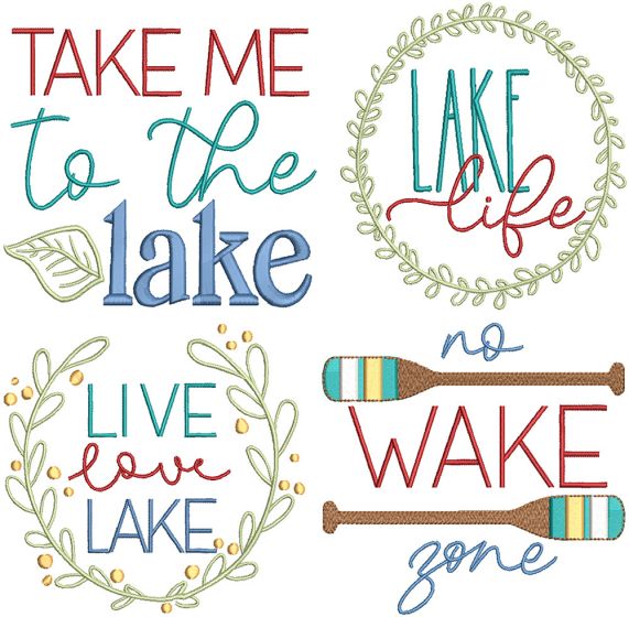 Lake Life 3 | Machine Embroidery Designs by JuJu