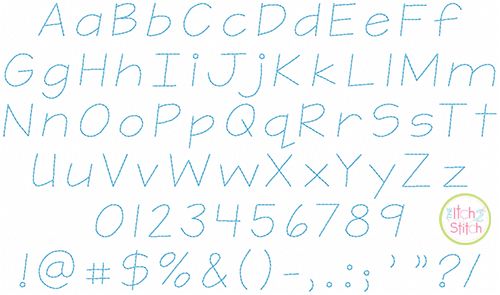 Teeny Tiny Greeting Card Font | Machine Embroidery Designs by JuJu