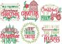 Farmhouse Christmas 2 Digital Embroidery Machine Designs by JuJu