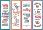 ITH Bookmarks Set 8 | Machine Embroidery Designs by JuJu