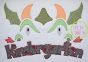 Dragon Face Kindergarten Sketch Embroidery | Machine Embroidery Designs by JuJu
