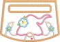 ITH Gnome Girl Wrap Around Towel Topper | Machine Embroidery Designs by JuJu