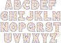 Stars and Stripes Embroidery Font | Machine Embroidery Designs by JuJu