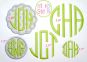 Natural Circle Monogram Embroidery Font | Machine Embroidery Designs by JuJu