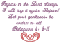 Philippians 4:4-5