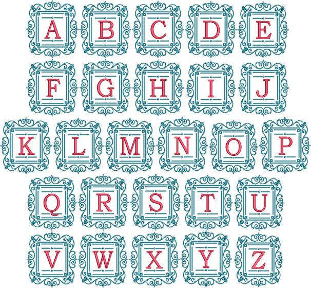 Serena Monogram | Machine Embroidery Designs by JuJu
