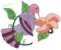 Sweet Hummingbirds Machine Embroidery Designs by JuJu