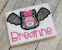 Bat Girl Applique | Machine Embroidery Designs by JuJu